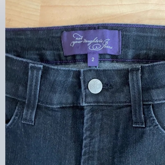 NYDJ Dark Straight Jeans Size 2 Women Casual Cut 37824D Not Your Daughters W22 - Picture 2 of 3